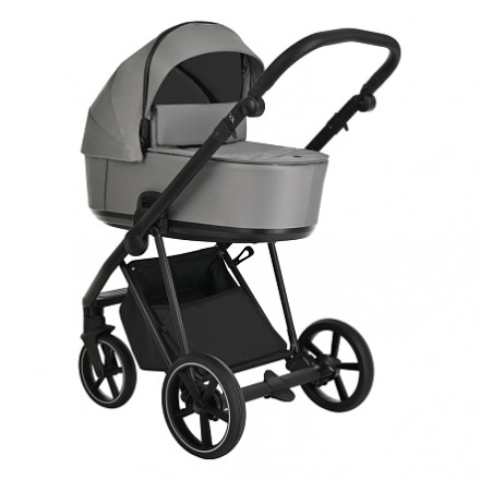 Детская коляска 2 в 1 Roan Sol Cloud Grey/Black/руч.Черный