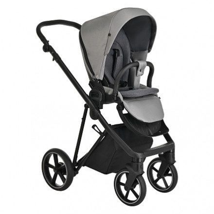 Детская коляска 2 в 1 Roan Sol Cloud Grey/Black/руч.Черный