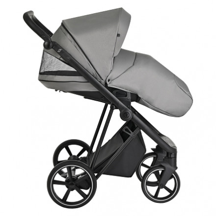 Детская коляска 2 в 1 Roan Sol Cloud Grey/Black/руч.Черный