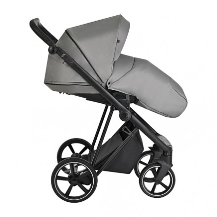 Детская коляска 2 в 1 Roan Sol Cloud Grey/Black/руч.Черный