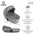 Детская коляска 2 в 1 Roan Sol Cloud Grey/Black/руч.Черный