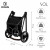 Детская коляска 2 в 1 Roan Sol Cloud Grey/Black/руч.Черный