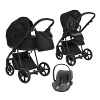 Детская коляска 3 в 1 Roan Sol True Black/Black/руч.Черный
