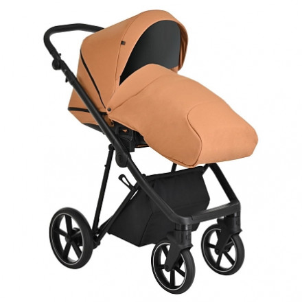 Детская коляска 2 в 1 Roan Sol Cinnamon/Black/руч.Черный