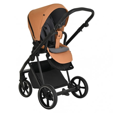 Детская коляска 2 в 1 Roan Sol Cinnamon/Black/руч.Черный