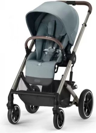 Детская коляска 3 в 1 Cybex Balios S Lux Limited edition Sky Blue (Taupe Frame)