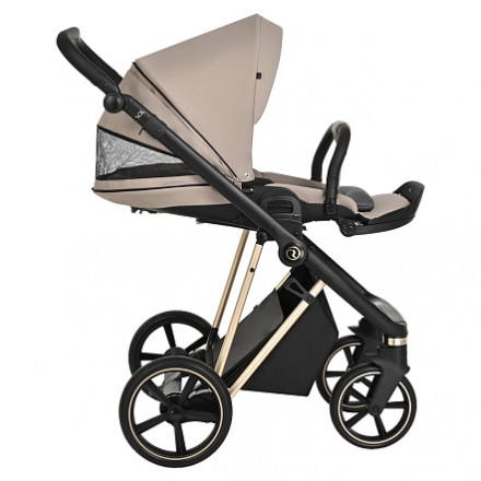 Детская коляска 2 в 1 Roan Sol Luxury Sesame/Gold/руч.Черный