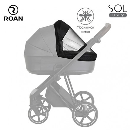 Детская коляска 2 в 1 Roan Sol Luxury Sesame/Gold/руч.Черный
