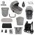 Детская коляска 2 в 1 Roan Sol Cloud Grey/Black/руч.Черный