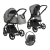 Детская коляска 3 в 1 Roan Sol Cloud Grey/Black/руч.Черный