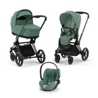 Детская коляска 3 в 1 Cybex Priam IV Leaf Green / Matt Black
