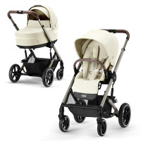 Детская коляска 2 в 1 Cybex Balios S Lux Limited edition Seashell Beige (Taupe Frame)
