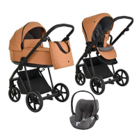 Детская коляска 3 в 1 Roan Sol Cinnamon/Black/руч.Черный