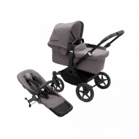 Детская коляска 2 в 1 Bugaboo Donkey 5 Mono Grey mélange/Black