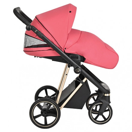 Детская коляска 2 в 1 Roan Sol Luxury Viva Magenta/Gold/руч.Черный