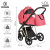 Детская коляска 2 в 1 Roan Sol Luxury Viva Magenta/Gold/руч.Черный