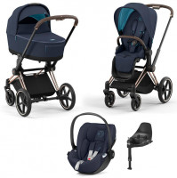 Детская коляска 4 в 1 Cybex Priam IV Nautical Blue / Rosegold