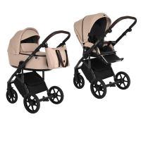 Детская коляска 2 в 1 Roan Bass Next Champagne Mood/Black/ руч.Тем.коричневый