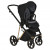 Детская коляска 2 в 1 Roan Sol Luxury True Black/Gold/руч.Черный