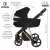 Детская коляска 2 в 1 Roan Sol Luxury True Black/Gold/руч.Черный