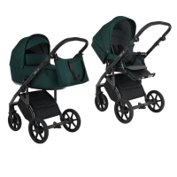 Детская коляска 2 в 1 Roan Bass Next Emerald Mood/Black/ руч.Черный