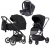 Детская коляска 3 в 1 Carrello Alfa/W Midnight Black