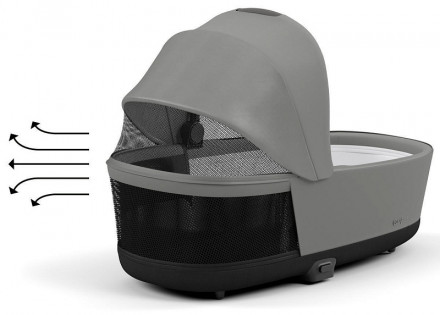 Детская коляска 3 в 1 Cybex Priam IV Mirage Grey / Rosegold