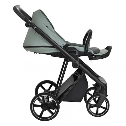 Детская коляска 2 в 1 Roan Sol Кожа Misti Mint/Grey/руч. Серый