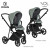 Детская коляска 2 в 1 Roan Sol Кожа Misti Mint/Grey/руч. Серый