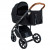 Детская коляска 2 в 1 Roan Bass Next Black/Black/ руч.Коричневый