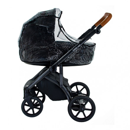 Детская коляска 2 в 1 Roan Bass Next Black/Black/ руч.Коричневый