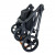 Детская коляска 2 в 1 Roan Bass Next Black/Black/ руч.Коричневый