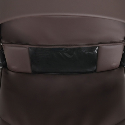 Детская коляска 2 в 1 Roan Sol Кожа Chocolate/Black/руч.Тем.коричневый