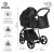 Детская коляска 2 в 1 Roan Sol Кожа Black /Black/руч.Черный