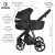 Детская коляска 2 в 1 Roan Sol Кожа Black /Black/руч.Черный