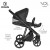 Детская коляска 2 в 1 Roan Sol Кожа Black /Black/руч.Черный