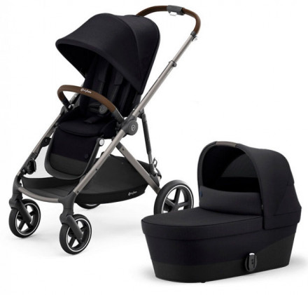 Детская коляска 2 в 1 Cybex Gazelle S Deep Black