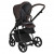 Детская коляска 3 в 1 Roan Sol Кожа Chocolate/Black/руч.Тем.коричневый