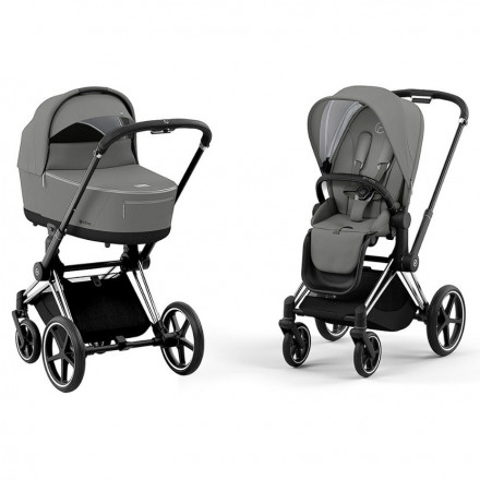 Детская коляска 2 в 1 Cybex Priam IV Soho Grey / Matt Black