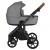 Детская коляска 3 в 1 Roan Bass Next Shiny Grey/Black/ руч.Коричневый