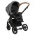 Детская коляска 3 в 1 Roan Bass Next Shiny Grey/Black/ руч.Коричневый