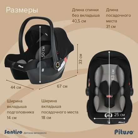 Детская коляска 3 в 1 Milu Kids Тоssа Black collection pituso