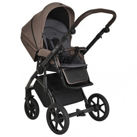 Детская коляска 3 в 1 Roan Bass Next Raisin Mood/Black/ руч.Тем.коричневый