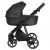 Детская коляска 3 в 1 Roan Sol Кожа Black Pearl/Black/руч.Тем.коричневый