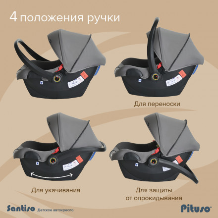Детская коляска 3 в 1 Milu Kids Тоssа Latte collection pituso