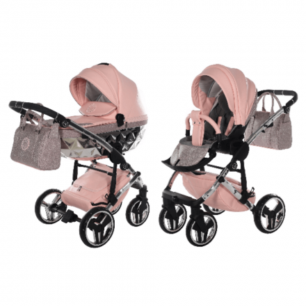 Детская коляска 2 в 1 Junama Hand Craft Glitter Pink