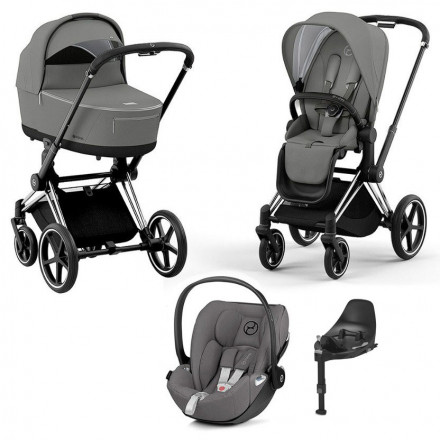Детская коляска 4 в 1 Cybex Priam IV Soho Grey / Chrome Black