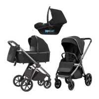 Детская коляска 3 в 1 Carrello Omega Absolute Black