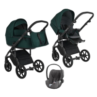 Детская коляска 3 в 1 Roan Bass Next Emerald Mood/Black/ руч.Черный