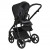 Детская коляска 4 в 1 Roan Sol Кожа Black /Black/руч.Черный